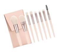 Eye Catching Synthetic Fiber 8pcs Makeup Brushes Macaron Colors Unisex Cosmetic Brushes for Professional Look Friendly Handle Brush