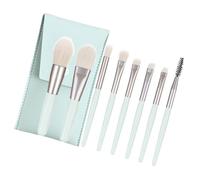 Eye Catching Synthetic Fiber 8pcs Makeup Brushes Macaron Colors Unisex Cosmetic Brushes for Professional Look Soft Bristles