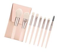 Eye Catching Synthetic Fiber 8pcs Makeup Brushes Macaron Colors Unisex Cosmetic Brushes for Professional Look Beginner Friendly Makeup