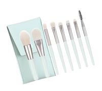 Eye Catching Synthetic Fiber 8pcs Makeup Brushes Macaron Colors Unisex Cosmetic Brushes For Professional Look