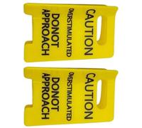 Eye Catching Yellow Hair Clip for Various HairType Caution Sign Ponytail Holder for Theme Event Gathering Clip for Party