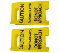 Eye Catching Yellow Hair Clip for Various HairType Caution Sign Ponytail Holder for Theme Event Gathering Women Accessories