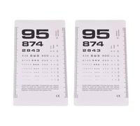 Eye Chart and PD Ruler for Vision Testing, Ophthalmic Measurement Tools Made of PVC, Includes Letter and Digital Versions, Small and Large Rulers, for Doctors, Optometrists, Clinics, Schools, Home Use