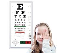 Eye Chart For Eye Exams, LED Eye Chart Light Box, Vision Test Board With Red/Green Sight Mark, Anti-Glare & Fade-Resistant,Vision Testing For Kids In Home Schools Clinics