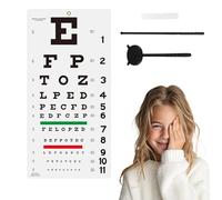 Eye Chart for Home Use, Vision Test Chart with Precision Lines and Symbols, Professional Eye Test Chart for Wall Mounting, Ideal for Doctor's Office, Home and