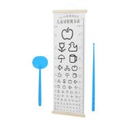 Eye Chart Wooden Frame Wall Hanging Visual Testing Chart