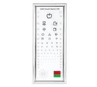 Eye Charts for Eye Exams, LED Visual Inspection Light Box for School, Office, Home, 2.5m Test Distance, Lighting Evenly