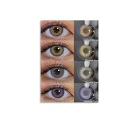 Eye Color Inspiration & Chart Canvas Poster, Wall Art for Makeup Artist Studio, Beauty Salon Decor(Framed,08x12inch(20x30cm))