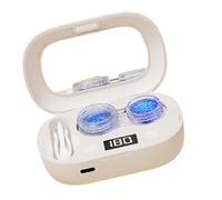 Eye Contact Cleaner,Rechargeable with Timer Portable - Hard Contact Lens Cleaner Case - for Travel Camping Home School Office Hotel Apartment Men Women Teen