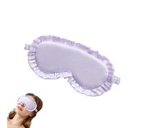 Eye Cover for Sleep,No Pressure Soft Light Blocking Blindfold | with Adjustable Elastic Strap Imitation Silk Fabric Black Out Sleeping Eye Cover,for Student Adult Women Nap Time Travel Home Airplane