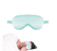 Eye Covers for Sleep - 8.07 x 3.74 Inch Blackout Night Binding Bandage, Lyschade, Double-Sided Silk Sleeping with Elastic Band, Soft Breathable, Light Blocking Eye Cover for Home