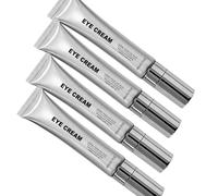 Eye Cream for Dark Circles and Puffiness, Anti Aging Under Eye Cream for Fine Line Appearance, Hydrating Daily Eye Care for Tired Looking Eyes, Smooth and Bright Look, 20g (4pcs)
