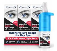 Eye Doctor Intensive Eye Drops for Dry Gritty Eyes, Triple Pack, 3 x 10ml | Preservative Free Artificial Tears with High Residency Time, Safe with Contact Lenses, No Wastage Dispenser, Sore Gritty Eyes