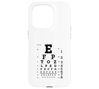 Eye Doctor Optometrist Ophthalmologist Seeing Eye Chart Case for iPhone 15 Pro