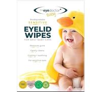Eye Doctor Sensitive Baby Eye Wipes for Newborn Lid Care, Sterile, 80 Wipes