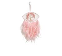 Eye Dreamcatcher Handcrafted Pink Feather Wind Chime Home Decoration
