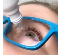 Eye Drop Guide/Helper for Bottles, Pipettes, and Vials | Securely Hold and Aim Eye Drops Hands Free | Easiest/Safest Way to Apply Eye Drops for Elderly/Tremors, Eye Drop Glasses (Glasses Only)