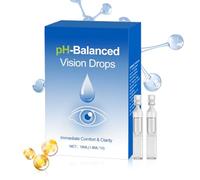 Eye Drops - 10 Pieces Cooling Solution, Hydrating Drops for Home, Work, Travel, Study, Nighttime Reading, Long Meetings, Outdoor Activities, Seasonal Changes, Soothes Dry and Tired Eyes