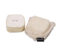 Eye Envy Washable Reusable Applicator Pads | 15 Count | Use with Tear Stain Solution | Machine Washable | Large Size | Mesh Bag for Storage and Washing | Gentle Exfoliating Texture