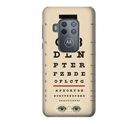Eye Exam Chart Decorative Decoupage Poster Case Cover For Motorola Moto One Zoom, Moto One Pro