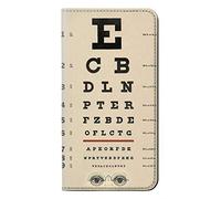 Eye Exam Chart Decorative Decoupage Poster PU Leather Flip Case Cover For LG Q7