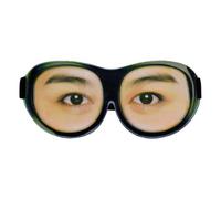 Eye Eyeshade 3D Funny Glasses with Adjustable Strap for Women | Dacron and Milk Fibre Build, Elastic String Fit, Playful 3d Eye Print, for Daily Naps and Commute Resting