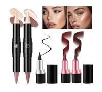 Eye Face Paint Makeup Stick, Five Dimensional Beauty Kit, Long Lasting Cosmetic Tool, Pigment Shade Wand, Blending Applicator for School Dating Business Trip Home Travel
