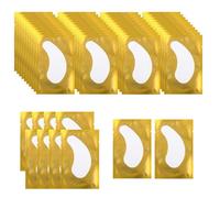 Eye Gel Pads 50 Pairs,Eyelash Extension Pad,Lint Free Skin Friendly Under Eye Patches Lash Pads for Pro Salon and Individual Eyelash Extension,gold