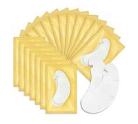 Eye Gel Pads 50 Pairs Eyelash Lash Extension Under Eye Patches Under Eye Gel Collagen Under Eye Pads for Eyelash Perming Tinting Pro Salon and Individual Eyelash Extension (Gold)