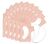 Eye Gel Pads, 50 Pairs Lint Free Eyelash Patches, Under Eye Gel Pads for Pro Salon and Individual Eyelash Extension (Pink)