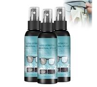 Eye Glass Scratch Remover for Lenses, 100ML Eye Glasses Cleaner Spray, Lens Cleaner for Glasses, Laptop Screen Cleaner for Eyeglasses, Cleaning Tools for Smartphone Smartwatch Watch Laptop (3PC)