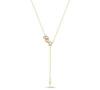 Eye Heart Star Lightning Y-Necklace, Dainty Pendant Necklace for Women, Adjustable Long Chain Jewelry, Gift for Her