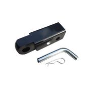 Eye Hook Cover 18000 Lbs 2 Inch Shackle Hitch Arm Receiver Towing Hitch Trailer Hooks Tow Bar With Two Hole Adjust Pitch-Row(Black)