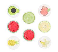 Eye Ice Pack 8pcs Pvc Gel Fruit Pattern Cold Therapy Pads