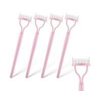Eye Lash Comb, ValueBargain 4 Pcs Eyelash Separator Tool, Metal Teeth Lash Separator Tool with Arc Design, Portable Cosmetic Brushes for Precise Separation and Symmetry Application
