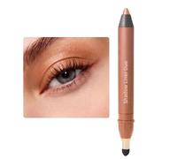 Eye Liner, Double Head Makeup for Women, Brush Eye Shadow Pen, Long Lasting Application, Smudge Proof Cream Formula, Professional Makeup Tool, Beauty Stick for Daily Wear, 0.55 x 0.55 x 5.16 Inches