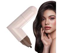 Eye Liner Stamp, Eyes - Double Tip Waterproof Smudge-proof Pen and Stamp Long Lasting Makeup Tool for Eyebrow Shaping