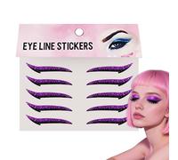 Eye Liner Stickers - eyeshadow liner Patches | eyelash sticker | Make up Sticker | Eyeshadow Eyelashes Patches | 10 Pieces Waterproof Eye Makeup Stickers, Long Lasting Eyes shadow Strip for LadiesGirl