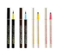 Eye Liner Waterproof,High-Pigmented Eye Liner Pencil Set Of 4 - Eye Makeup Cosmetic, Smudge-Proof Eye Liner, Long-Lasting Quick-Drying Liquid Liner For Women Girls