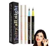 Eye Liner Waterproof Smudge Proof - Set Of 4 High-Pigmented Liquid Eye Liner Pen | Smudge-Proof Eye Liner, Long-Lasting Waterproof Eye Makeup Cosmetic For Natural Looking
