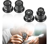 Eye Loupe Set Watchmaker Loupe Magnifier Jewellers Loupe Magnifier Pocket Jewelry Loupe Watch Eye Magnifier Magnifying Mirror Monocular Loupe Magnifier 5x 10x 15x 20x For Watch Jewellery Coins Gems