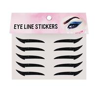Eye Make-Up Plasters, Eyeshadow Eyelash Stickers, Portable Eyeshadow Stickers for Travel and Stage, Pack of 10 Waterproof Eyeliner Strips