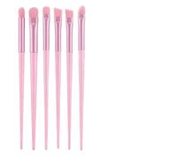 Eye Makeup Brush Set - 6 Pieces Detailing Soft Bristles, Face Eyeshadow Brushes for Application, Makeup Accessory Item, Brush Set with Smooth Bristles, Eye Brushes for Home, Travel, and Office Use