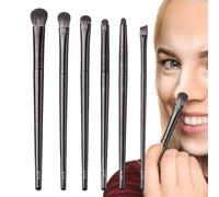 Eye Makeup Brushes - 6 Piece Eyebrow Fusion Tool | Makeup Brushes for Women, Ideal for Travel, Gym, Professional Meetings, Weddings, Parties, Gift