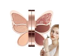 Eye Makeup Palette, - Easy Cleanness 6 Colors Unique Shape, Shadow Palettes Sweat proof, Colorful Cosmetic Matte Shimmer Adults | Innovative Design Stylish to Install Use Modern