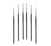 Eye Makeup Sable Eyeliner Brushes, 6 Pcs Ultra Fine Soft Sable Eyeliner Makeup Tools for Women to Accurately Apply Gel and Wet Powder