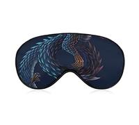 Eye Mask Comfort and Lightweight Sleep Mask with Adjustable Strap for Naps Plane Blindfold Game, Lunch Break Traveling Sleeping Eye Mask Funny Dragon Cover