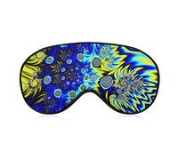 Eye Mask Comfort and Lightweight Sleep Mask with Elastic Strap for Night Sleeping Trip Dry Eye, Sleeping Eye Mask Eye Cover Trippy Magical Tie Dye Art Eye Cover