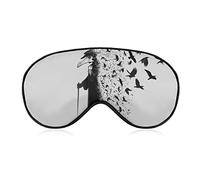 Eye Mask Comfort and Lightweight Sleeping Mask with Elastic Strap for Sleep Plane Yoga, Sleeping Eye Mask Eye Cover Black Crow Raven Bird Eyeshade