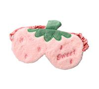 Eye Mask Comfortable Sleep Mask Soft Sleeping Blindfold for Travel Sleeping Shift Work Pink Strawberry Cute Eye Mask